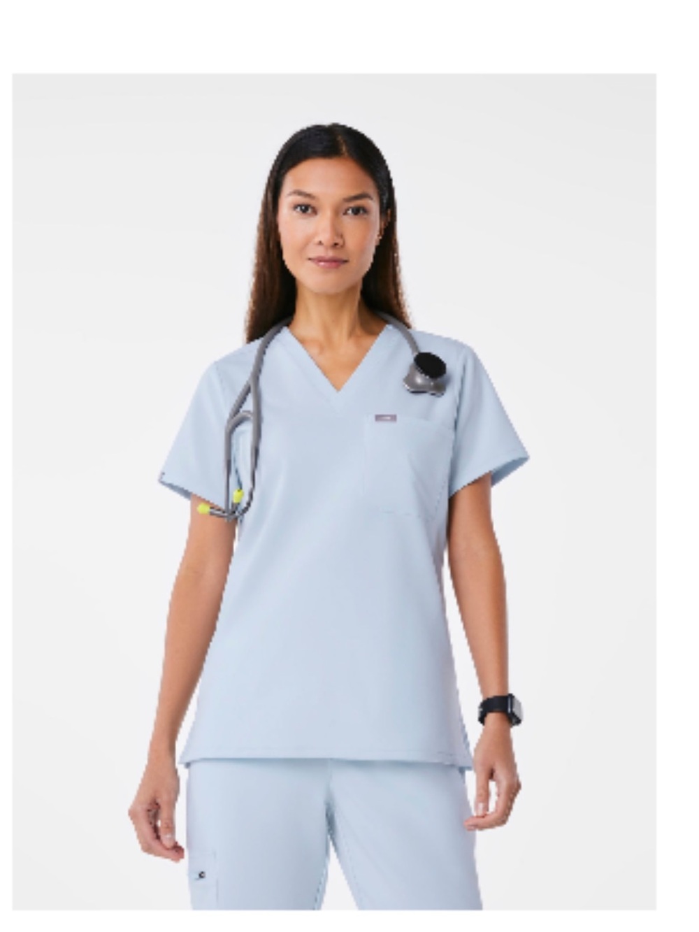 Open Skies V-Neck Women's Scrub Top